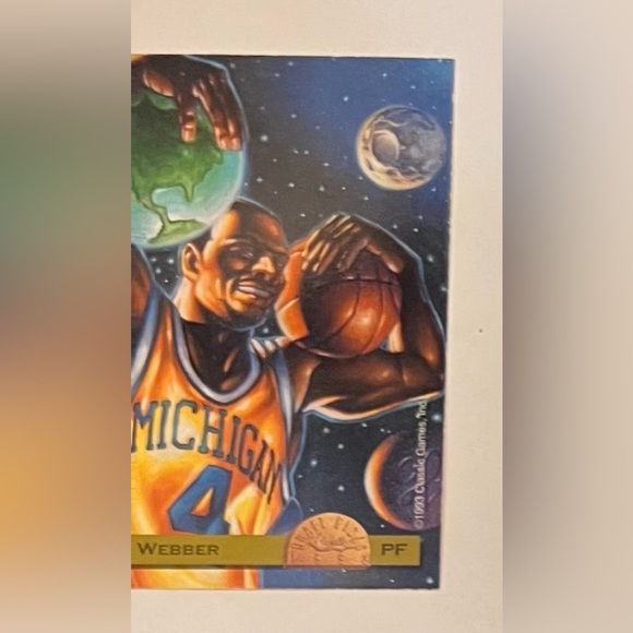 Trading card basketball 1993 Classic # 1 Draft Pick 1 of 60,000 Chris Weber PF - Picture 8 of 8